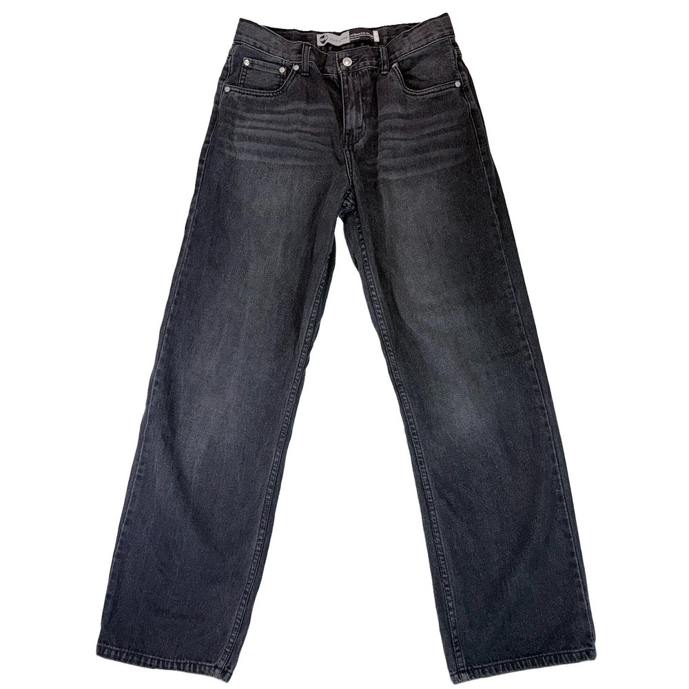 Levi's SilverTab Stay Loose Jeans W30 L32 Black Baggy RARE Y2K 90s Skater Cotton